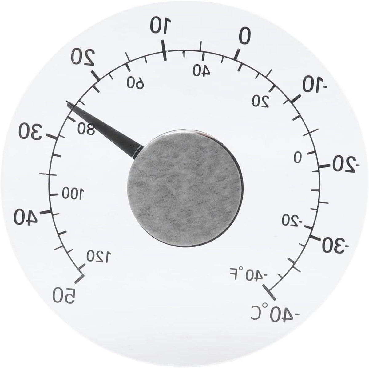 Buiten Thermometer - Venster Thermometer - Temperatuur Meten - Zelfklevend Waterdicht - -40 tot 50 °C - Transparant