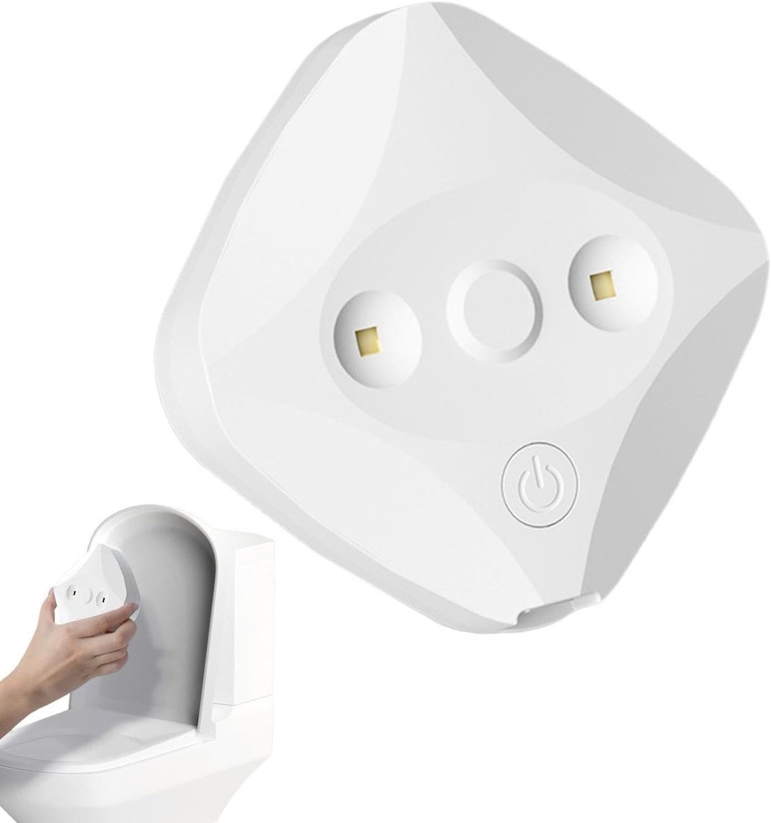 Toilet Licht - Nachtlamp Toilet - Hygiëne Verbeteren - Bewegingsgeactiveerd UV-licht - 8x25 cm - Zwart