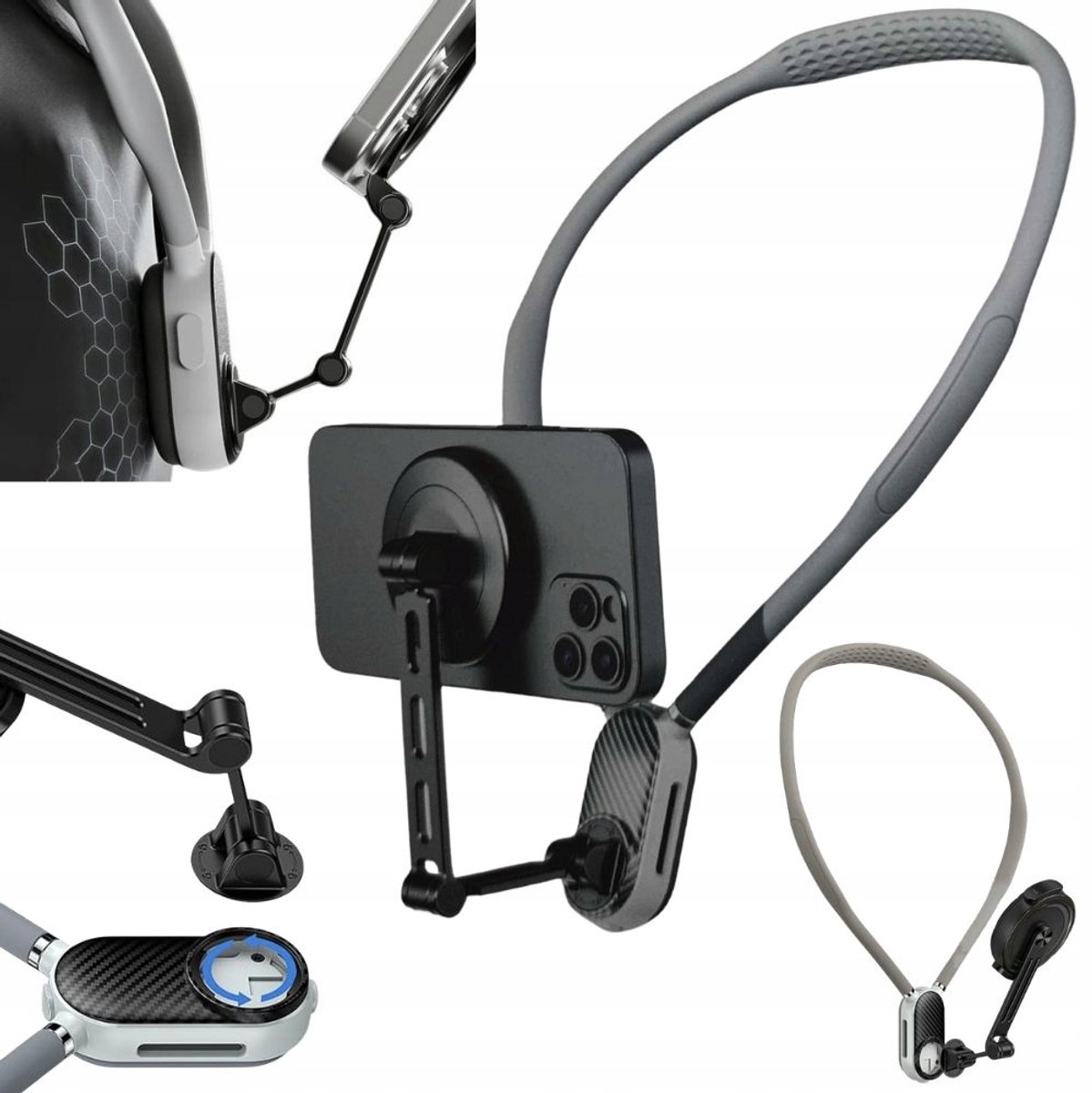 Magnetische Nekhouder voor Telefoon - Handsfree Vlogs & Live Streams