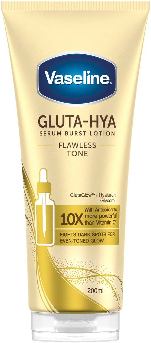 Vaseline Body serum - 200ml - Gluta-Hya - serum burst lotion - flawless tone
