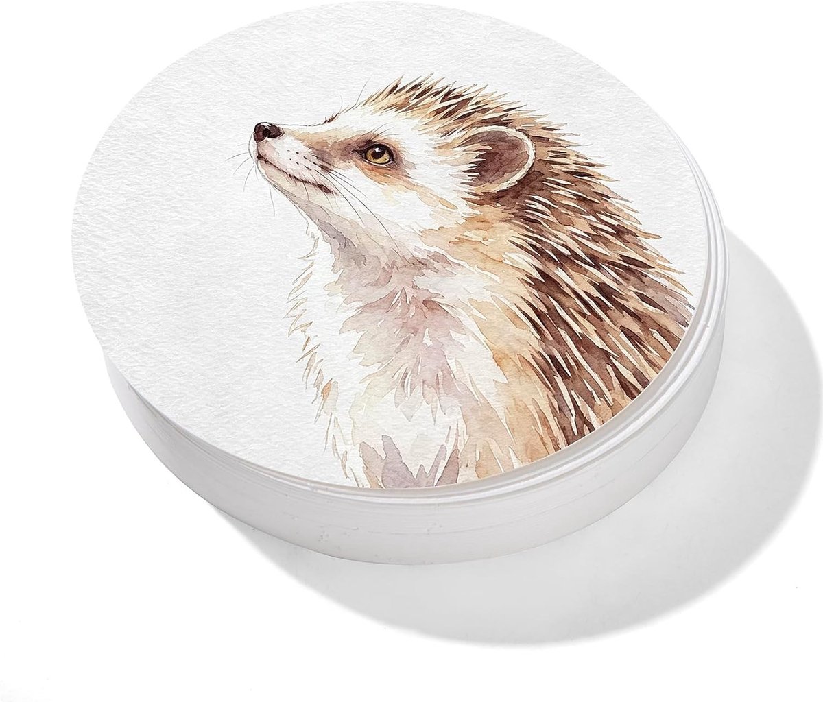 Aquarelpapier 300 g/m², zuurvrij en handgeschept, ideaal voor schilderen, tekenen en schetsen, 50 vellen 12 x 12 cm