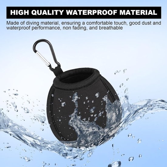Compacte Waterdichte Golfbal Schoonmaakzak met Clips, Dubbel Laags Ontwerp, Ideaal voor Golfaccessoires en Cadeaus voor Mannen, Verkrijgbaar in 4 Kleuren — afbeelding 4