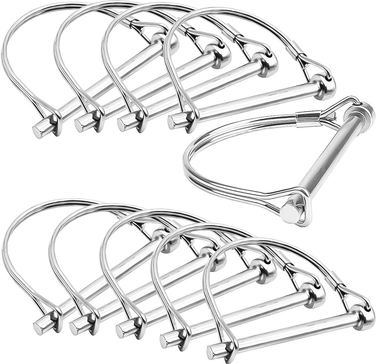 Shaft Locking Pin Koppeling - Draad Lock Pin voor Aanhangwagens, Tuin en Landbouw - 1/4 Inch Diameter, Duurzaam en Betrouwbaar