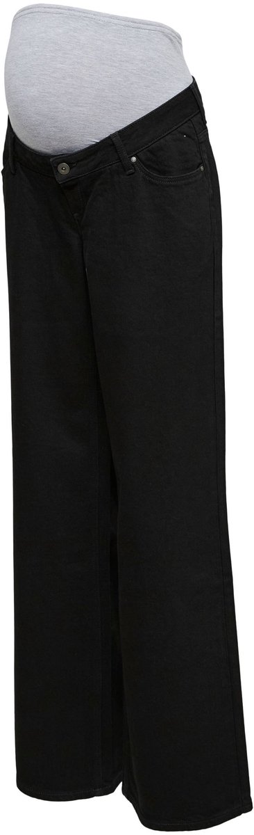 Mama Licious Zwangerschapsjeans met wijde pijpen Wide leg fit Mid waist Jeans
