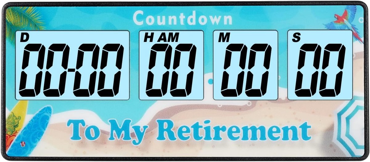 Digitale Countdown Timer 9999 Dagen - Blauw - Luide Wekker - Perfect voor Koken en Evenementen - ShopVlot