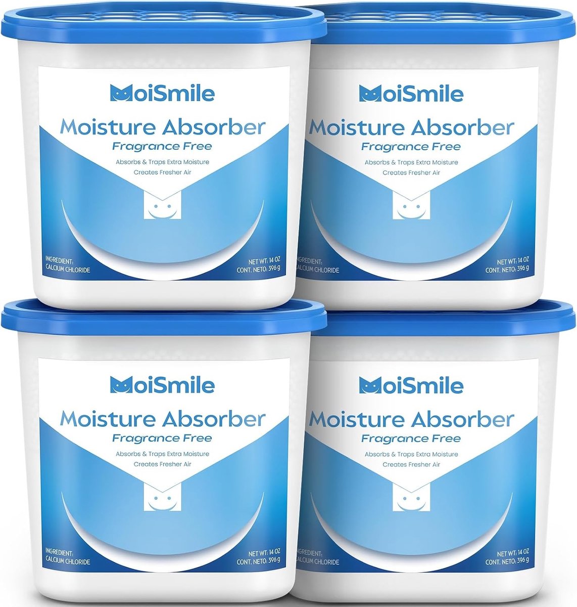 Vochtabsorberende stoffen voor een geurvrije omgeving - 4 Pack van 14oz voor optimaal gebruik