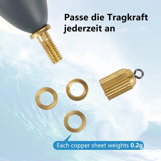 Dobbers voor vissen - Hout - Levendige kleuren - Perfect voor elke visser - ShopVlot — afbeelding 5