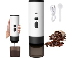 Lamor Draagbare Koffiemachine - Koffiezetapparaat - Koffiemachines - Compact - Roestvrij staal - 23,5 x 6,5 cm - Oplaadbaar