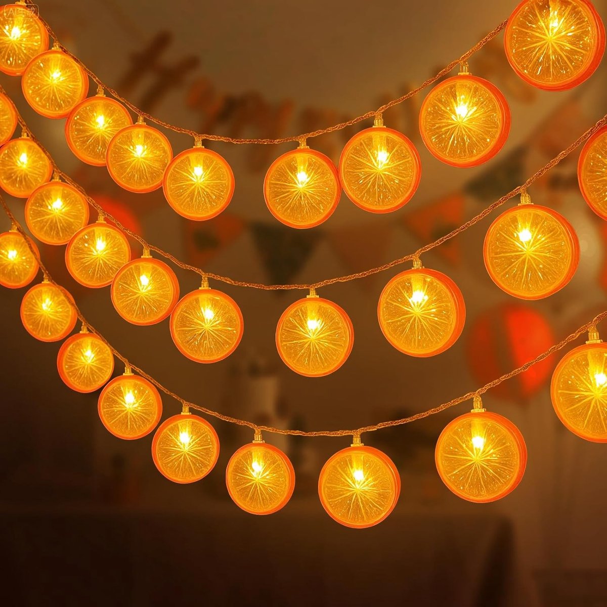 Sfeervolle 1.5 m LED Fairy Lights met Citroen Decoratie voor Feestjes, Bruiloften en Kerstversiering, Geschikt voor Binnen en Buiten