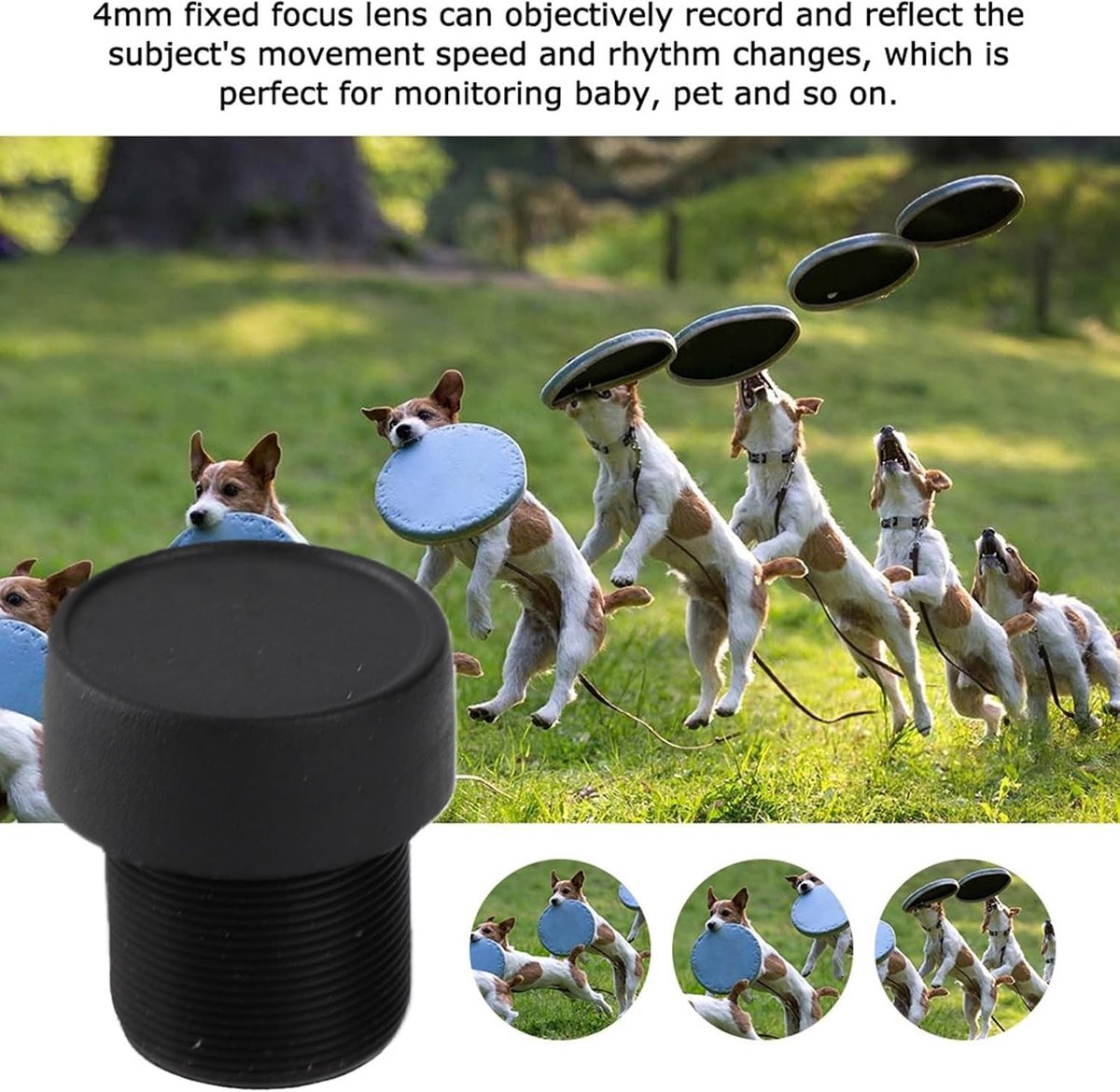 4mm 3MP Fixed Focal Length Lens voor Beveiligingscamera's - Ultra HD 12M Resolutie, Vervangingsonderdeel voor CCTV Systemen