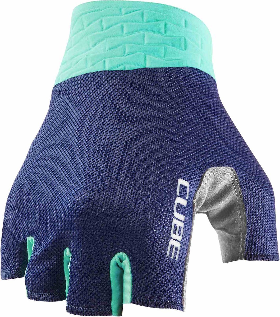 CUBE GLOVES PERFORMANCE SHORT FINGER BLUE/MINT