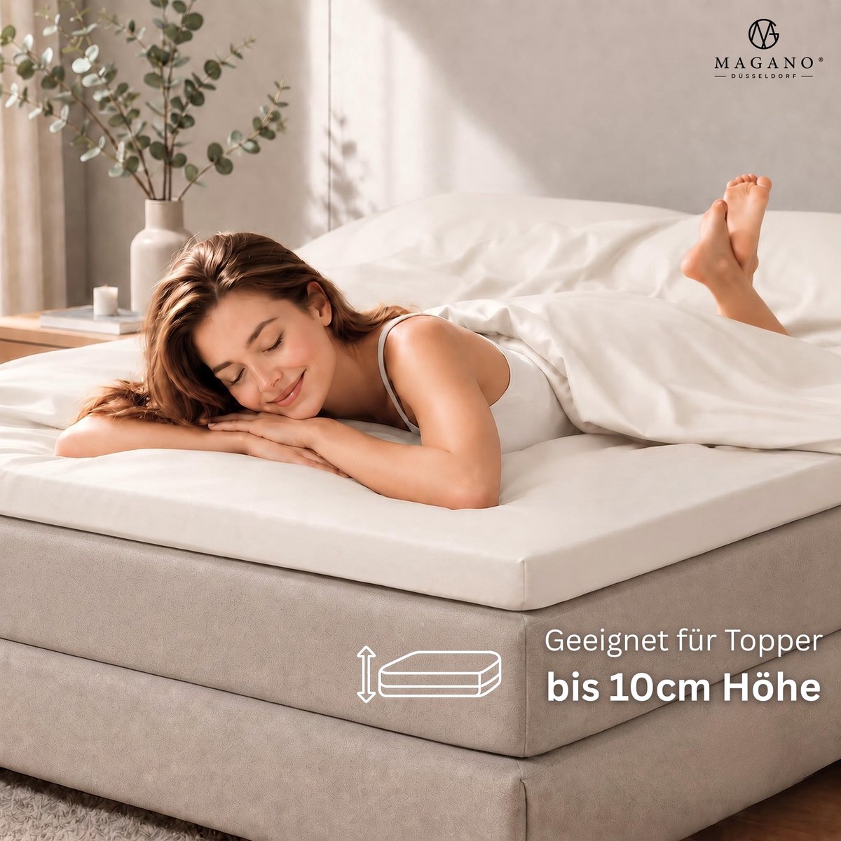 Hoeslaken 200x220 cm - 100% Tencel ™ - Luxe beige - Zorgt voor optimale slaapcomfort - ShopVlot