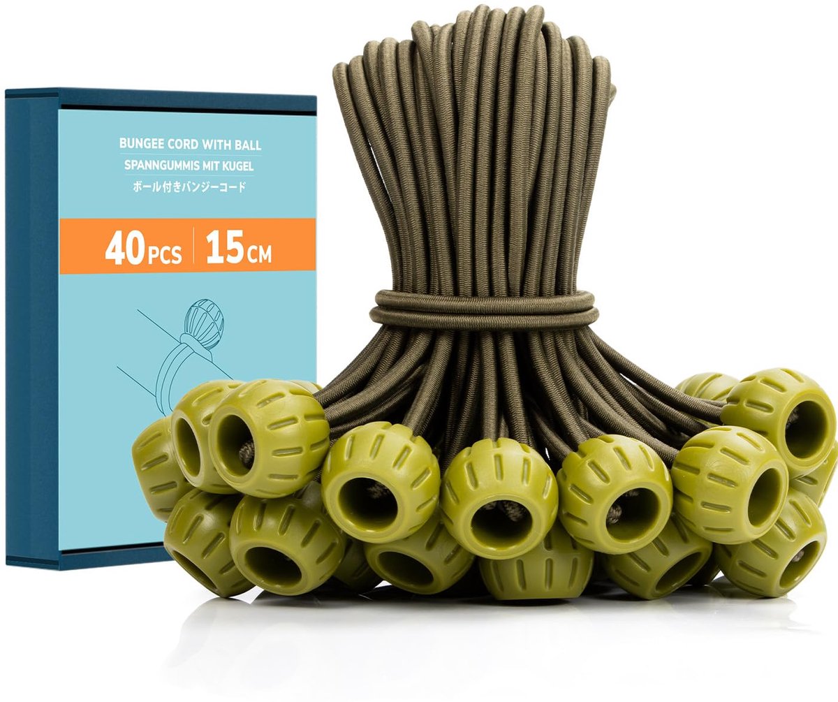Cord spanrubbers 15cm - rubberen spanner - 40 stuks - ideaal voor zeilen - ShopVlot