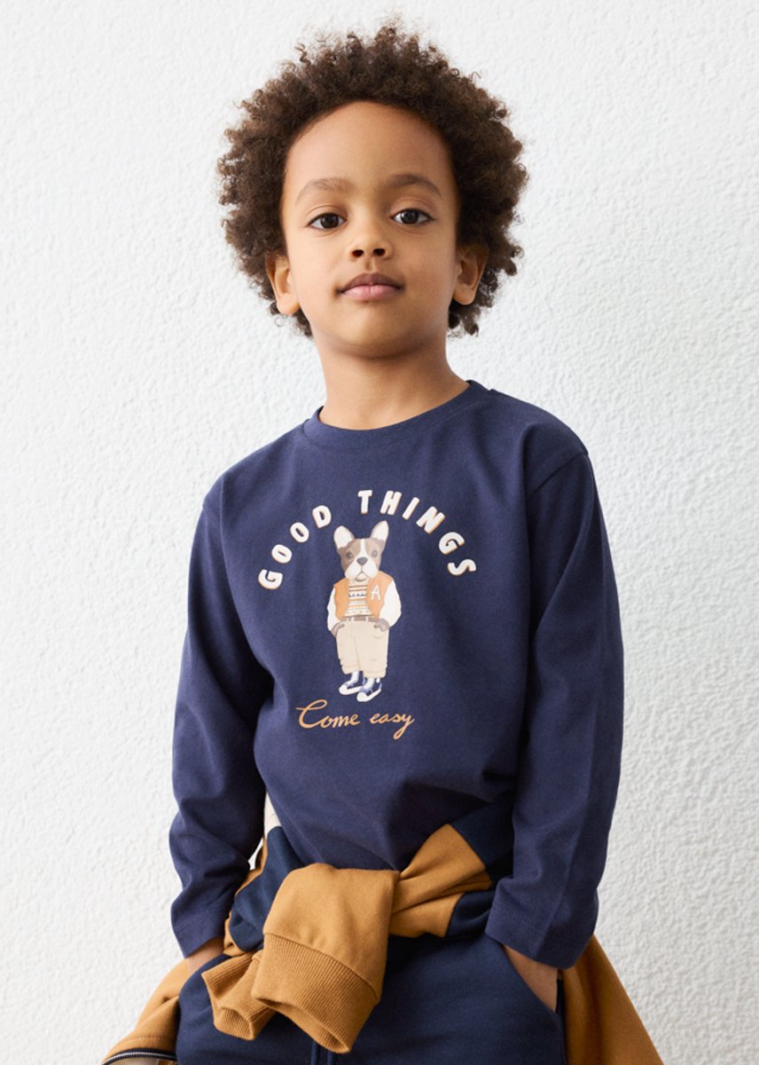 MAYORAL - Jongens t-shirt - Maat 98 - Jongens - 64 Ink -