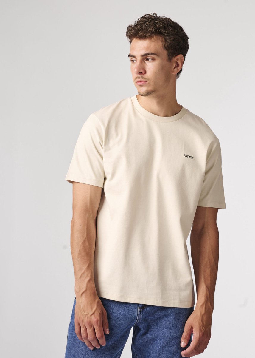 ANTWRP - Heren t-shirt - Maat S - Mannen - Creme -