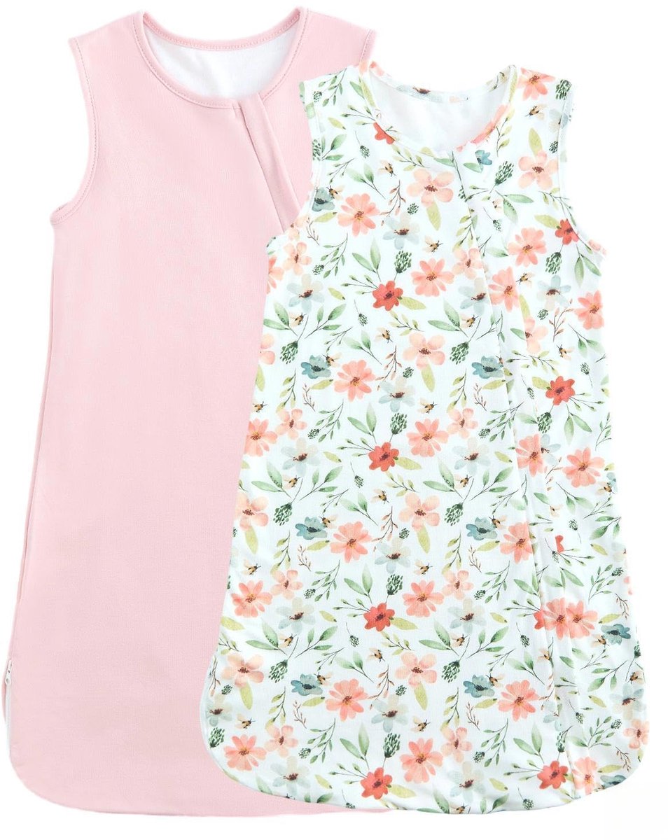 JiAmy Bamboe Baby 1.0 Tog, Roze bloemen, 12-18 Months - ShopVlot