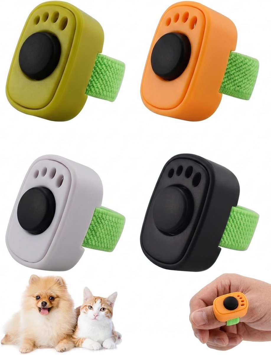 Multicolour Clicker voor Honden, Effectieve Training en Positieve Versterking voor Honden, Katten en Paarden, Duurzaam Plastic