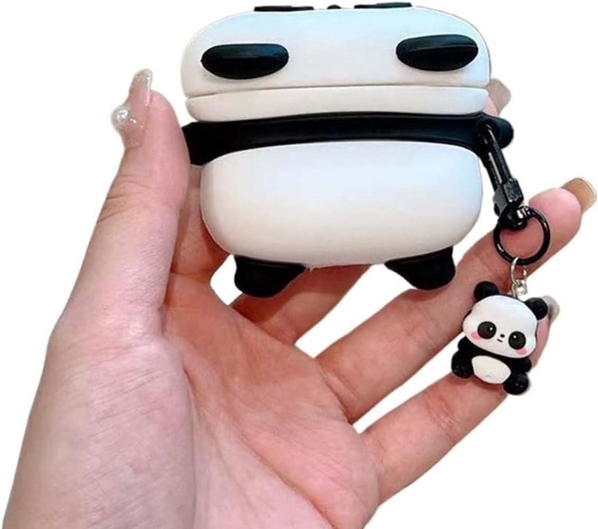 Cute Cartoon 3D Panda Design Earbuds Case for Airpods pro 3 (2025), Kawaii Silicone Headphone Protective Cover for Airpod Pro 3rd Generation with Keychain