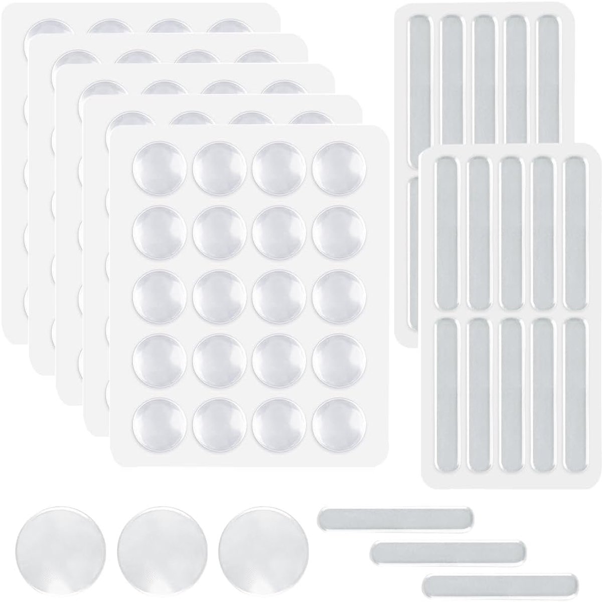 Felt caps for furniture legs, furniture legs, bumper protection, non-adhesive rubber pads for controlling the movement - ShopVlot