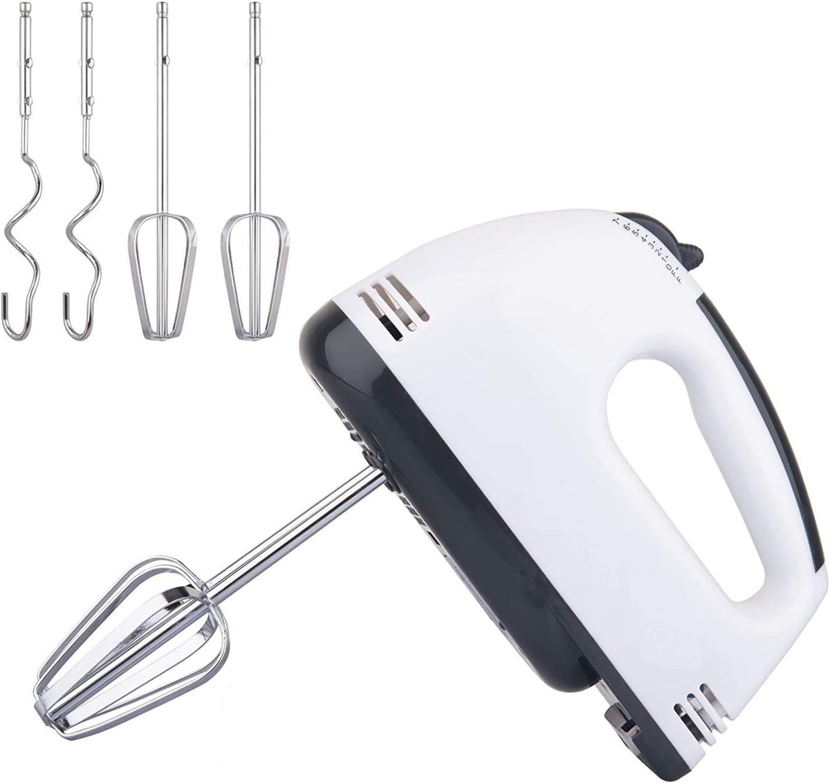 Handmixer - Verschillende kleuren - 18 x 11,7 x 7 cm - Lichtgewicht Elektrische Garde met 7 Snelheden - Voor Snoep en Deeg