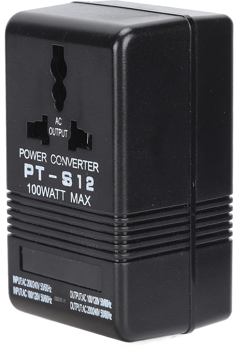 AC voltage converter 100V to 120V to 220V to 240V transformer power supply Step Up 100W for travel - ShopVlot