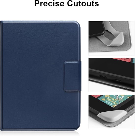Universele Beschermhoes voor 6.8 Inch E-Readers - Geschikt voor Kindle, Kobo en PocketBook - Elastische Bescherming in Blauw van Universele — afbeelding 3