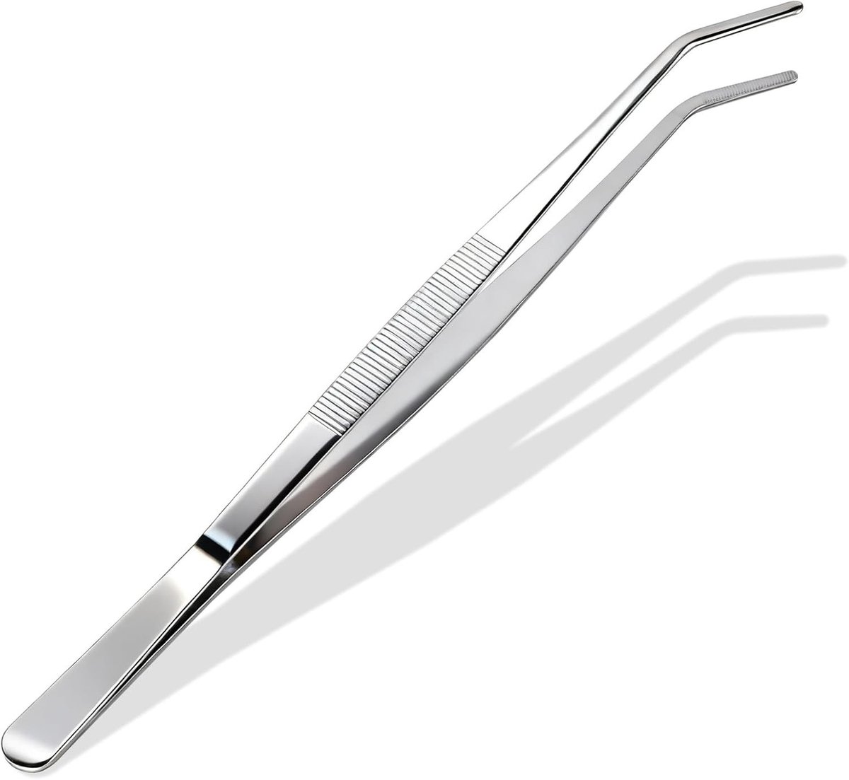 Gebogen RVS Pincet, Extra Lange 30 cm Precisiepincet voor Aquarium, Tuinieren, Koken en Laboratoria