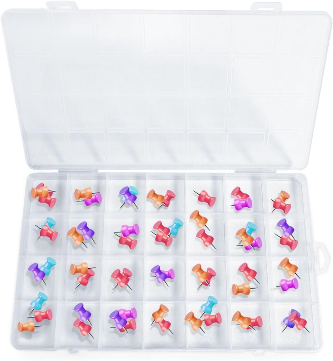 Transparante Plastic Opbergdoos voor Sieraden, Beading, Nagelkunst en Creatief Werk - Multifunctionele Wand Organizer met Meerdere Vakken