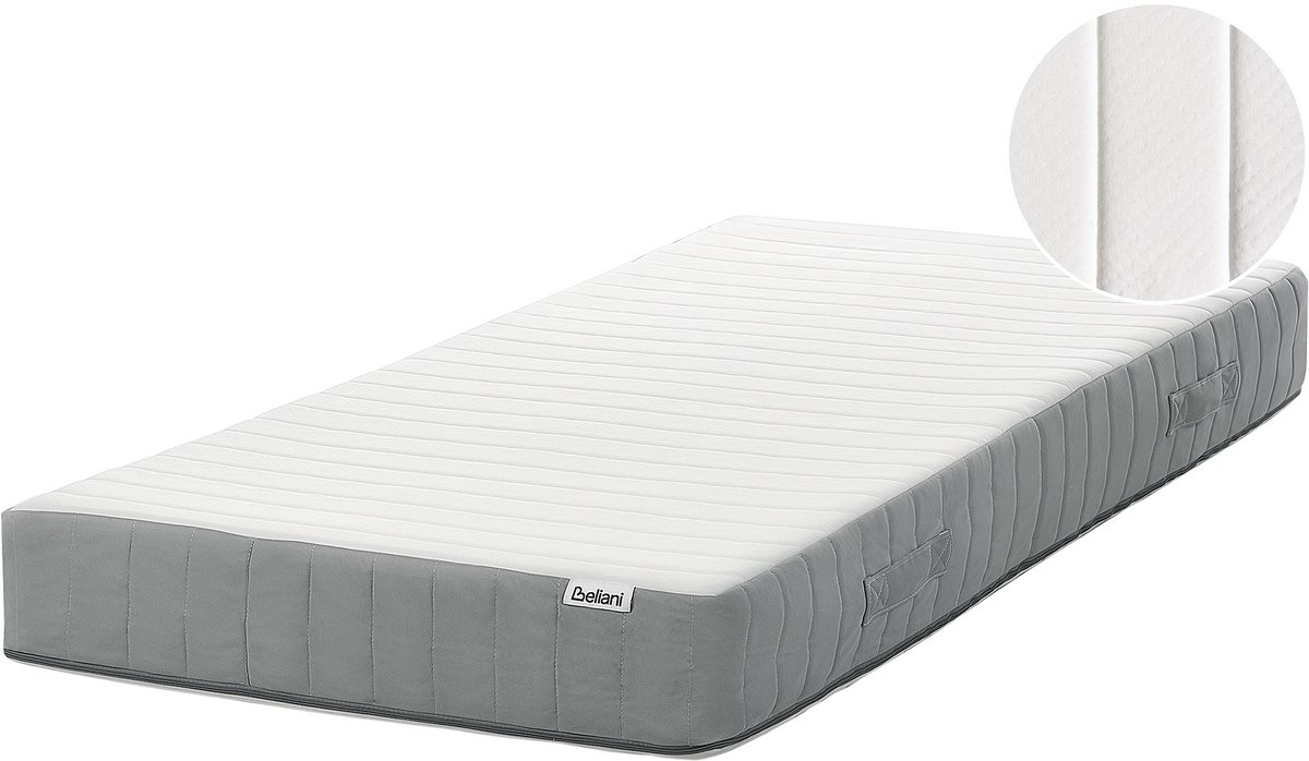DRIFT - Pocketveringmatras medium - Wit - 90 x 200 cm - Pocketveren