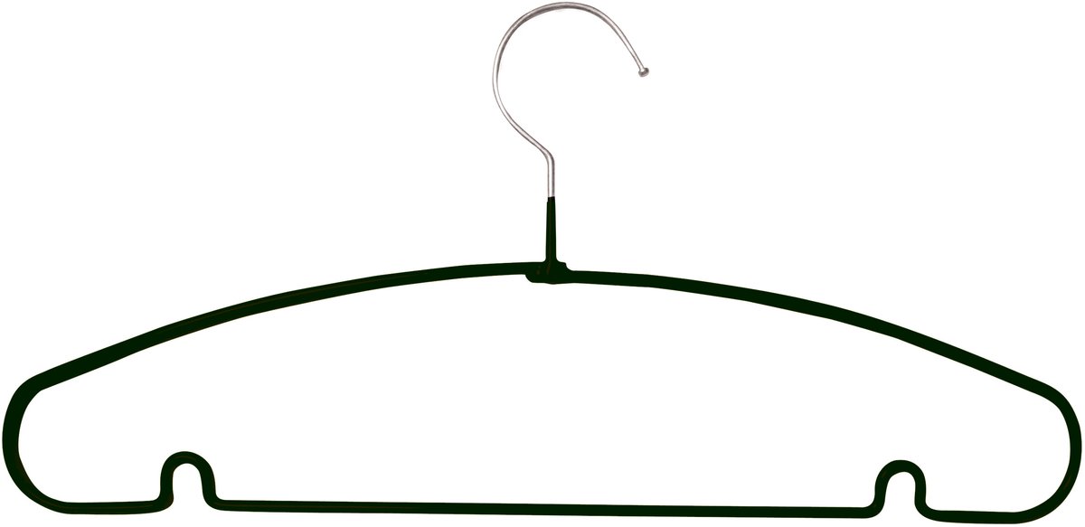 MSV Kledinghangers Staal – Hangers Set 10 Stuks met Vormvaste Schouders voor Alle Soorten Kleding