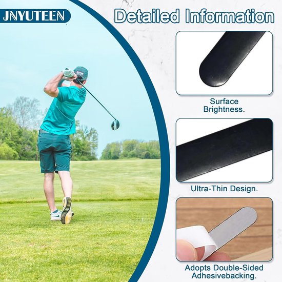 30 Stuks Zelfklevende Lood Tape voor Golfclubs en Tennisrackets, Zwart-Wit 3g Lood Tape voor Verzwaarde Sportuitrusting en Pickleball Peddels — afbeelding 2