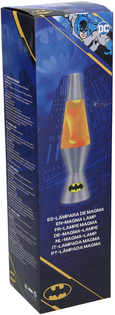 Batman lavalamp 36cm - kleurrijke sfeerverlichting voor kinderen. van Iconic Heroes — afbeelding 3