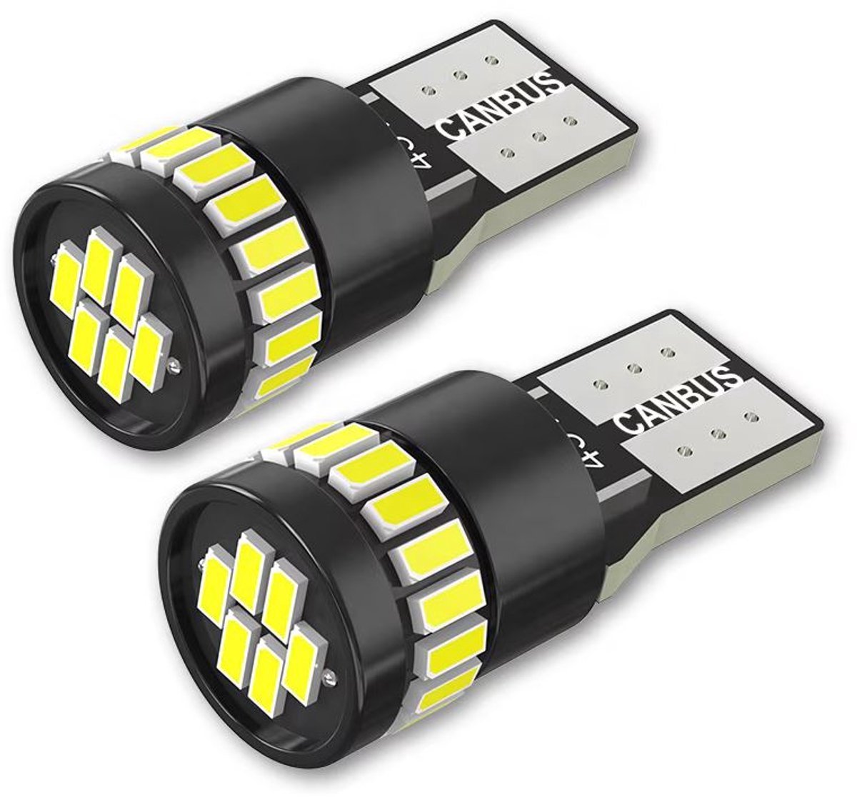 Ulanax -- T10 LED-lampen - 2 stuks - W5W CANbus - 12V/24V - 26 SMD - 6000 K - Foutvrij - Wit - setje t10 leds