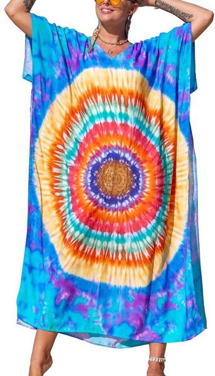 Lange Bohemian Kaftan Strandjurk en Loungewear voor Dames