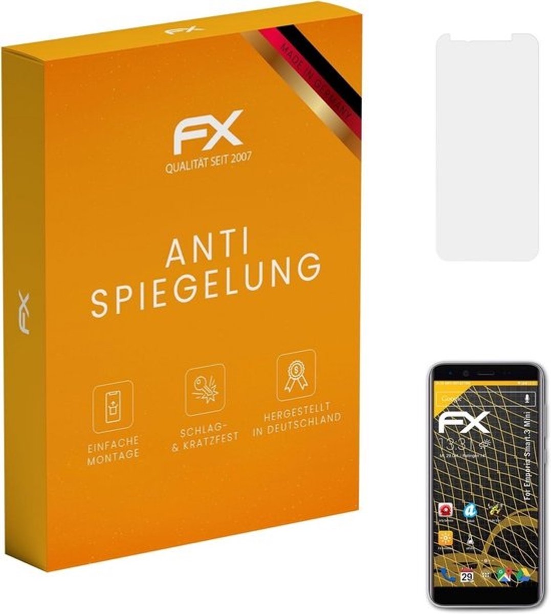 3x Anti-Reflectie Screenprotector voor Mini Telefoon Display - Krasbestendig en Schokdempend
