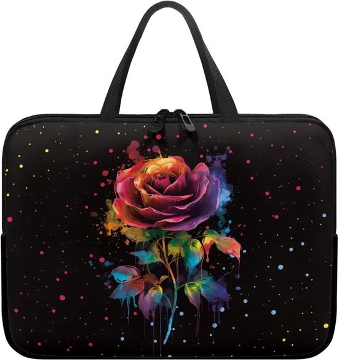 Waterdichte Laptoptas 10-17 Inch met Handvat en Roze Patroon - Beschermhoes voor Laptop