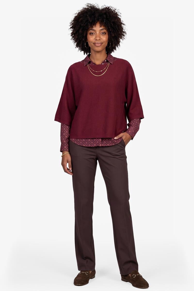 DIDI Dames Pullover Meau Windsor wine maat 34/36