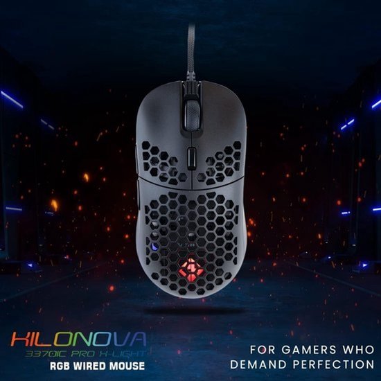 Ultralichte Gaming Muis (65g) met Hot-Swappable Switches en PixArt 3370 Sensor — afbeelding 2