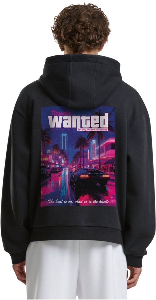 Mister Tee Heat Is On Fluffy Hoodie/trui S Zwart