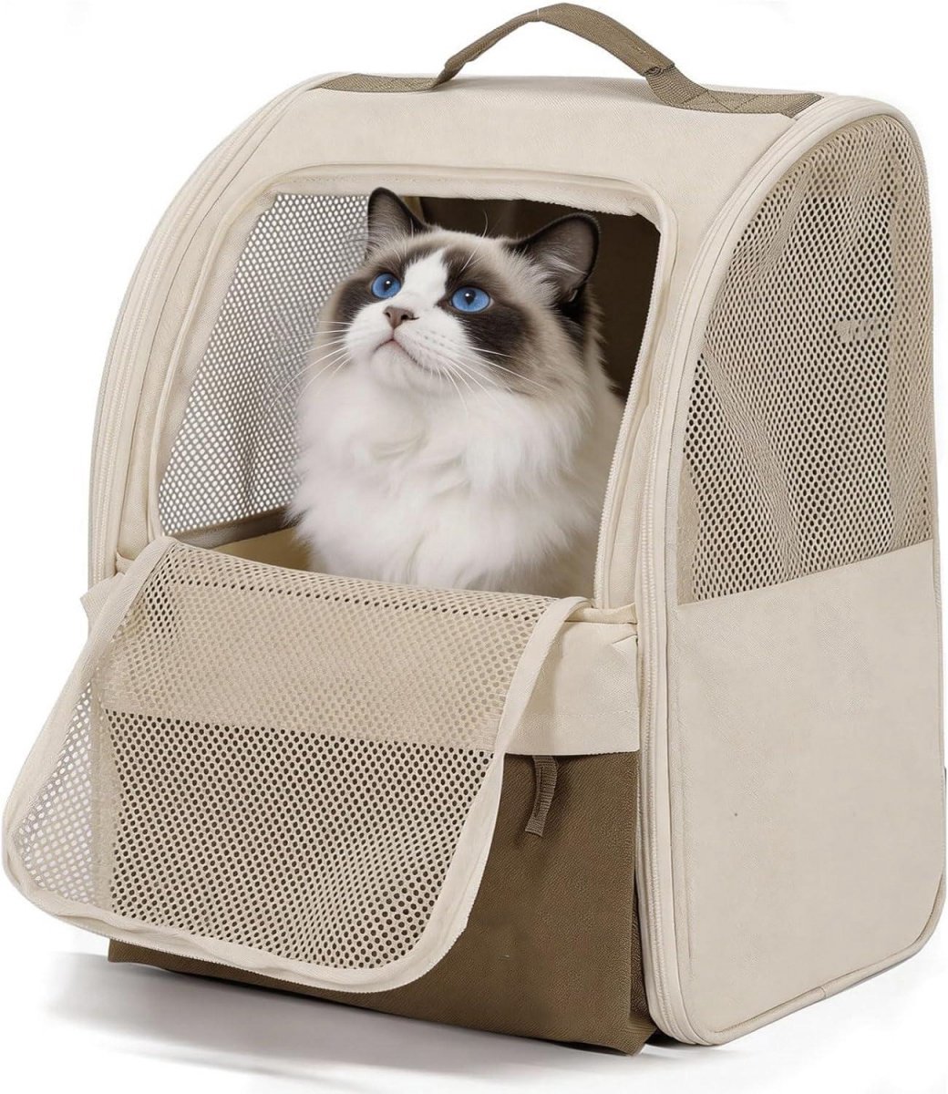 GELLDG Hondenrugzak - Katzenrugzak - 30x27x41,5cm - Grote Capaciteit Opvouwbaar Draagbaar - Geschikt voor Huisdieren tot 8kg - Vervaardigd uit Duurzaam Textiel