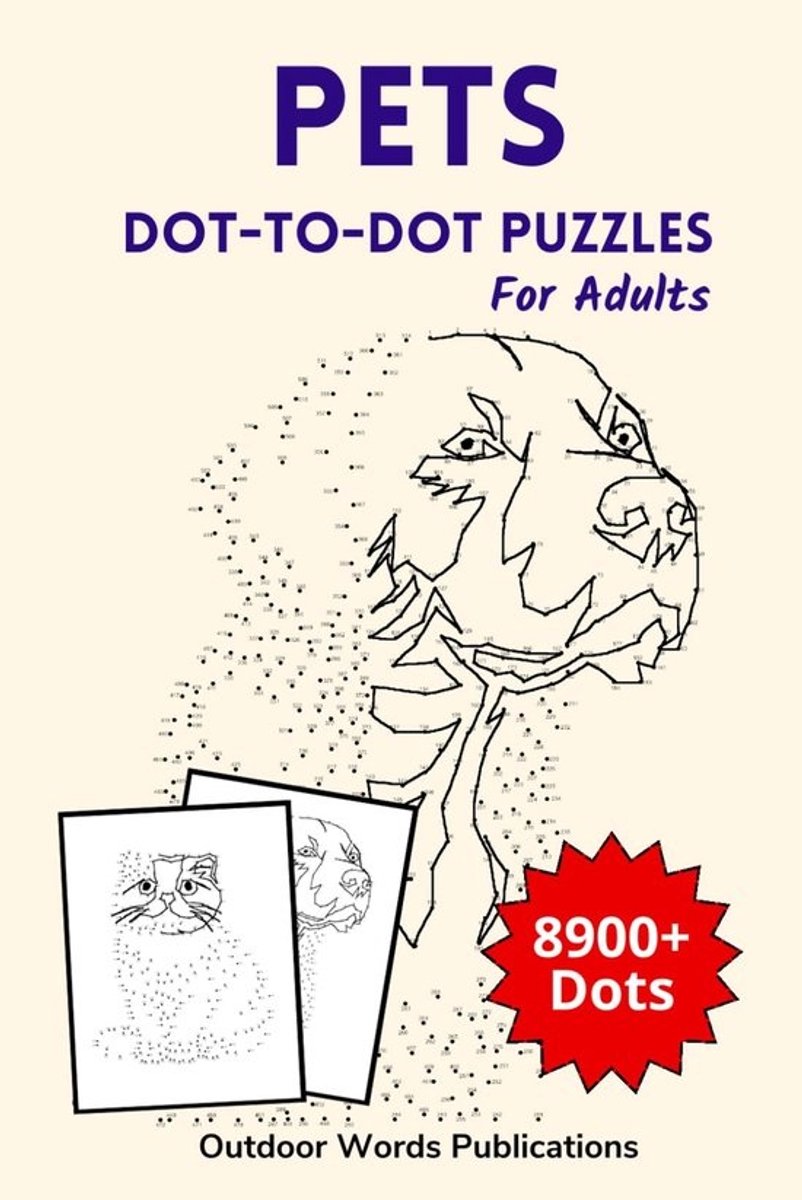 Puzzelboek Dieren Connect the Dots voor Volwassenen: Uitdagende Prenten Tekenen