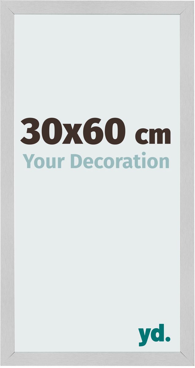Your Decoration - Fotolijst 30x60 cm - MDF - Edelstaal - Bologna