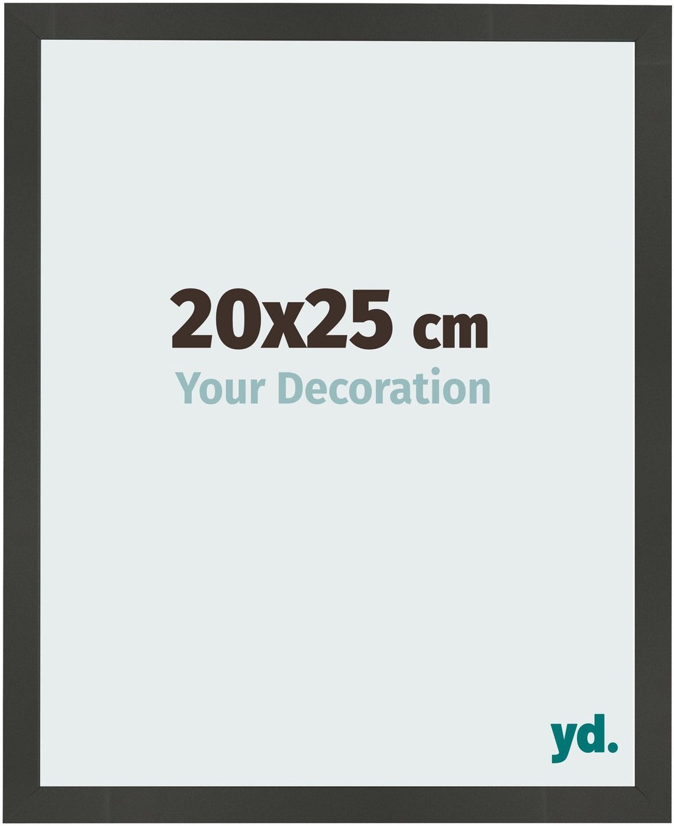 Your Decoration - Fotolijst 20x25 cm - MDF - Antraciet - Bologna
