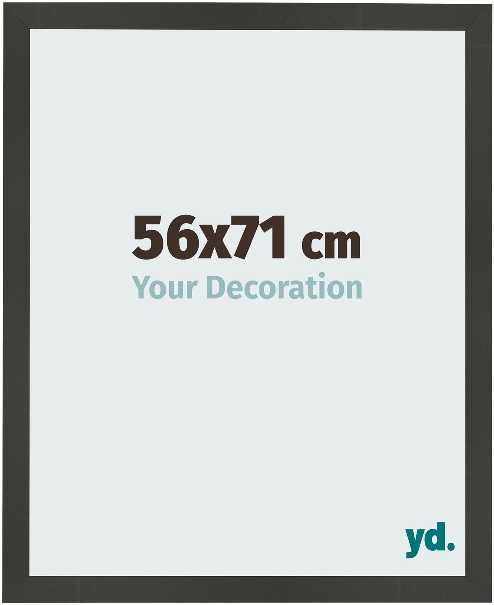 Your Decoration - Fotolijst 56x71 cm - MDF - Antraciet - Bologna