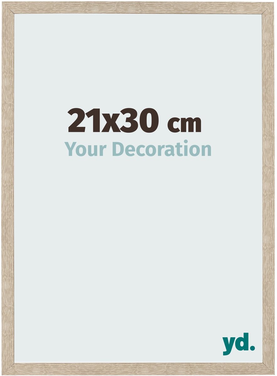 Your Decoration - Fotolijst 21x30 cm - MDF - Sonoma Eiken - Bologna