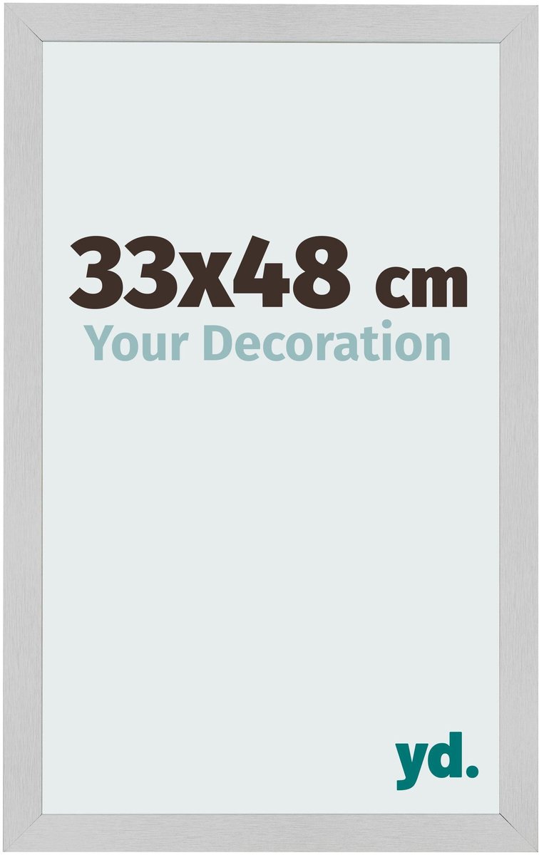 Your Decoration - Fotolijst 33x48 cm - MDF - Edelstaal - Bologna