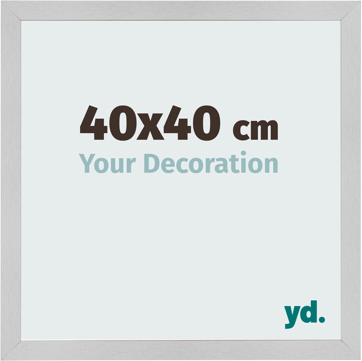 Your Decoration - Fotolijst 40x40 cm - MDF - Edelstaal - Bologna