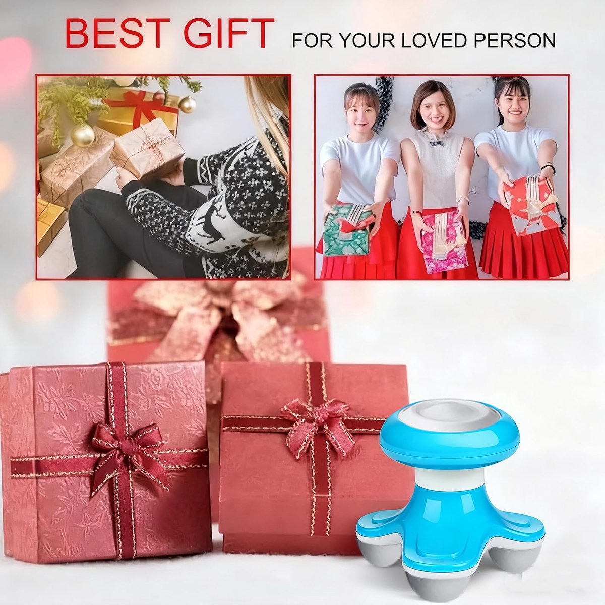 Oytrui Mini Triangle Electric Massager Elektrisch Behandeld Golftrillingsmassager Volledige Lichaamsmassager (Engels - ShopVlot