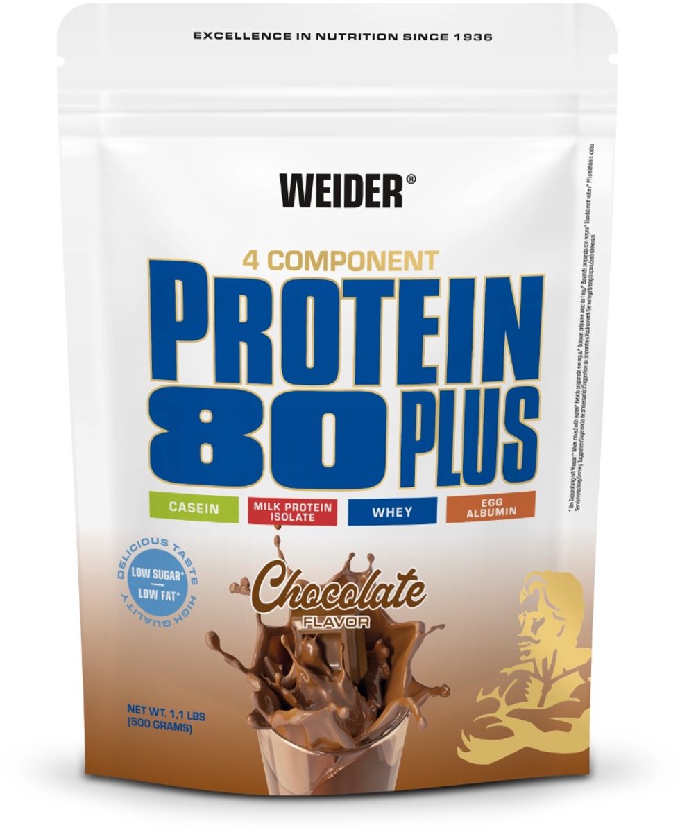 Weider 80 Plus Eiwit 500 g chocolade