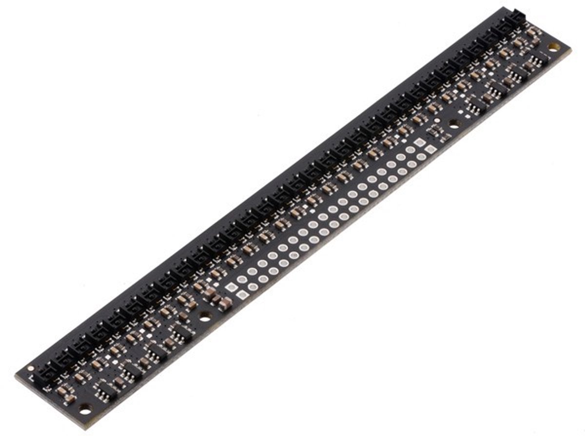 QTRX-HD-31RC Reflectiesensor Array: 31-kanaals, 4 mm, RC-uitgang, lage stroom Pololu 4331